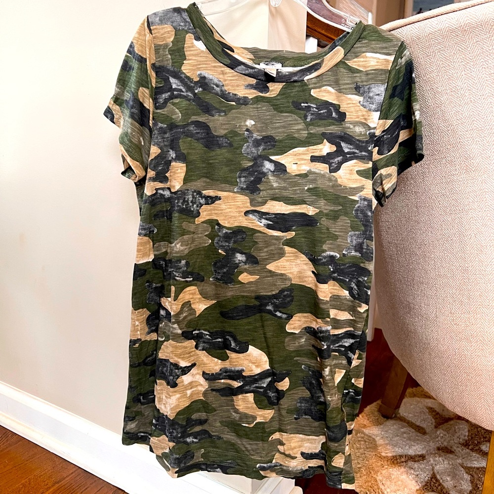 J Crew Womens Camo Tshirt